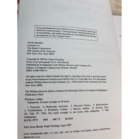 Callanetics COUNTDOWN Books Lot of (2) 1984 1990 Exercise Toning VINTAGE Guide - Picture 4 of 4